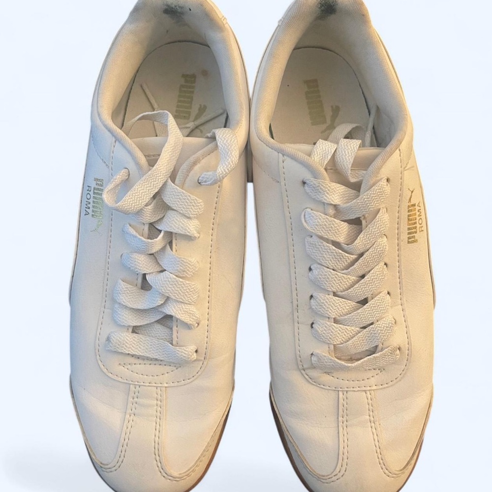 Puma Roma Womens Classic White Sneakers